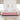 Bedframe met matras Roze en wit 200 x 200 cm Fluweel