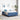 Bedframe Blauw 140 x 190 cm Katoenen stof
