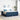 Bedframe Blauw 200 x 200 cm Stof