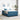 Bedframe met matras Donkerblauw 160 x 200 cm Fluweel