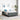 Boxspring bed Donkergrijs en Zwart 140 x 190 cm