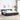 Boxspring bed met matras Donkerbruin en Wit 200 x 200 cm Gaas