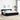 Boxspring bed met matras met hoofdeinde Zwart 200 x 200 cm Stof