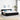 Boxspring bed met matras met hoofdeinde Zwart 200 x 200 cm Stof