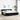 Boxspring bed met matras met hoofdeinde Zwart 200 x 200 cm Stof