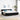 Boxspring bed met matras met hoofdeinde Zwart 200 x 200 cm Stof