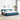 Boxspring bed met hoofdeinde Donkerblauw 200 x 200 cm Fluweel
