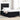 Boxspring bed met matras met hoofdeinde Zwart 120 x 200 cm Stof
