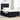 Boxspring bed met matras met hoofdeinde Zwart 120 x 190 cm Stof
