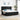 Boxspring bed met matras met hoofdeinde Zwart 200 x 200 cm Stof