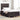 Boxspring bed met matras Donkerbruin 120 x 190 cm Stof