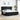 Boxspring bed met matras Zwart 200 x 200 cm Stof