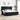 Boxspring bed met matras Zwart 200 x 200 cm Stof
