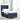 Boxspring bed met matras Blauw 100 x 200 cm Stof