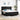 Boxspring bed met matras met hoofdeinde Zwart 200 x 200 cm Stof