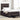 Boxspring bed met matras Donkerbruin 120 x 190 cm Stof