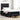 Boxspring bed met matras met hoofdeinde Zwart 120 x 200 cm Stof