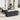 Tuin Sofa Set met kussen 6 pcs Zwart en Crème 55 x 55 x 37 cm