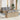 Tuin Sofa Set met kussen 7 pcs Beige en Grijs 55 x 55 x 37 cm