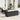 Tuin Sofa Set met kussen 6 pcs Zwart en Crème 55 x 55 x 37 cm
