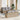 Tuin Sofa Set met kussen 7 pcs Beige en Grijs 55 x 55 x 37 cm