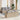 Tuin Sofa Set met kussen 7 pcs Beige en Grijs 55 x 55 x 37 cm