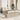 Tuin Sofa Set 7 pcs Beige en Crème Poly rattan, staal en glas