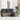 Tuin Sofa Set 4 pcs Grijs Poly Rattan en Poedergecoat Staal