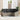 Tuin Eetset 4 pcs Lichtgrijs Poly Rattan en Poedergecoat Staal