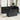 Tuin Eetset 7 pcs Zwart Poly Rattan en Poedergecoat Staal