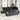 Tuin Sofa Set 7 pcs Zwart Poly Rattan en Poedergecoat Staal