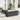 Tuin Sofa Set met kussen 6 pcs Zwart en Crème 55 x 55 x 37 cm