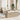 Tuin Sofa Set met kussen 7 pcs Beige en Crème 55 x 55 x 37 cm