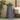 Pilaar Plantenbak 2 pcs Antraciet 40 x 40 x 100 cm Staal