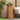 Pilaar Plantenbak 2 pcs Zilver 40 x 40 x 100 cm Staal