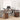 Bureau bruin eikenkleur 182 x 101 x 87.5 cm Bewerkt hout