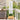 Tuin Privacy Screen Bloemen Wit 32 x 140 cm Koudgewalst staal