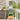 Tuin Privacy Screen Bloemen Zilver 32 x 140 cm Roestvrij staal