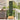 Tuin Privacy Screen Olijfgroen 32 x 140 cm Koudgewalst staal
