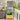 Tuin Privacy Screen Bloemen Zilver 50 x 140 cm Roestvrij staal