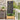 Tuin Privacy Screen Bloemen Zwart 50 x 140 cm Koudgewalst staal