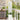 Tuin Privacy Screen Bloemen Wit 32 x 140 cm Koudgewalst staal