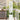 Tuin Privacy Screen Bloemen Wit 32 x 140 cm Koudgewalst staal