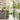Tuin Privacy Screen Wit 32 x 140 cm Koudgewalst staal