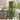 Tuin Privacy Screen Olijfgroen 32 x 140 cm Koudgewalst staal