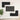 Tv-meubelset 4 pcs Zwart eiken 60 x 30 x 30 cm Bewerkt hout