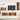 Wand TV Kast 4 pcs Oud hout 200 x 30 x 30 cm Gelamineerd hout