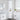 Hoge badkamerkast Hoogglans wit 31.5 x 33 x 190 cm Bewerkt hout