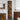 Hoge badkamerkast Gerookt eiken 31.5 x 33 x 190 cm Bewerkt hout