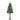 Slanke Kerstboom Groen 180 cm PVC en massief dennenhout